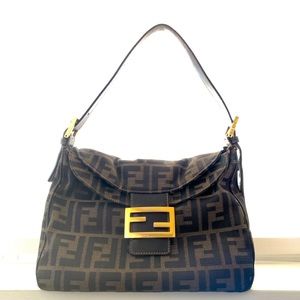 Authentic Vintage Fendi Zucca Mama Baguette Bag
